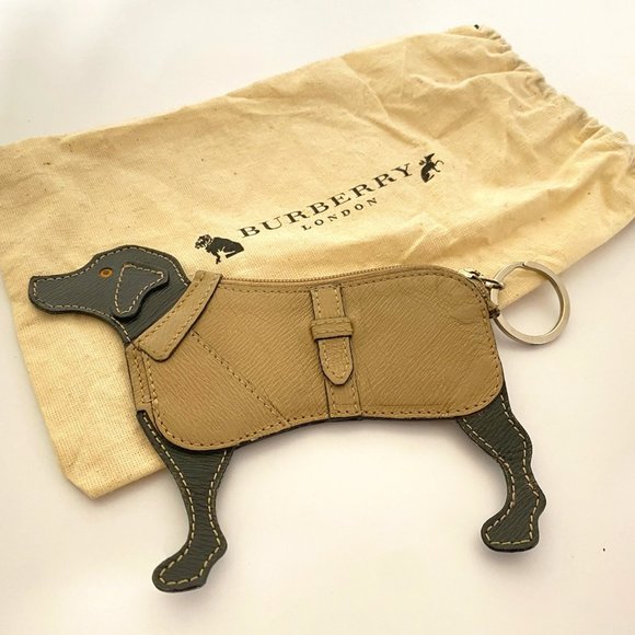 Burberry - Labrador Dog Coin Pouch Wallet Key FOB - Picture 1 of 3